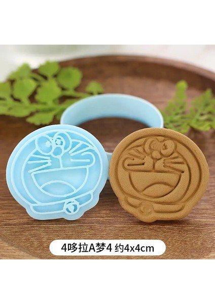 No.4 Tarzı Doraemon Karikatür Bisküvi Kalıbı 3D Basılabilir Çerez Damgası Plastik Özel Çerez Kesici Noel Dekorasyon Araçları (Yurt Dışından) fiyatları