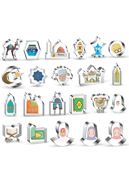 Bej Tarzı Eid Mubarak Bisküvi Kalıp Moonstarcamelchurch Çerez Kesiciler Dıy Kek Pişirme Mutfak Aletleri Ramazan Kareem Paslanmaz Çelik (Yurt Dışından) fiyatları