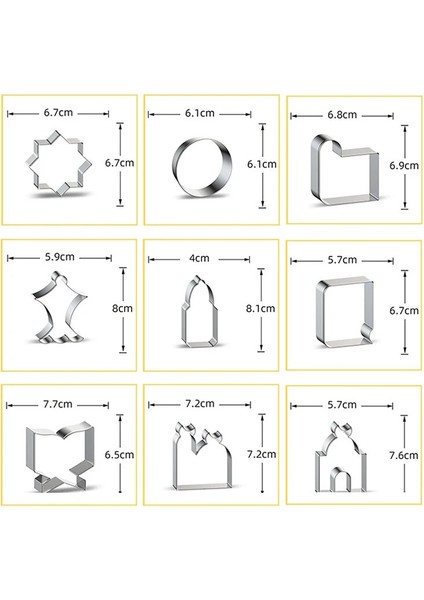 Bej Tarzı Eid Mubarak Bisküvi Kalıp Moonstarcamelchurch Çerez Kesiciler Dıy Kek Pişirme Mutfak Aletleri Ramazan Kareem Paslanmaz Çelik (Yurt Dışından) fırsatları