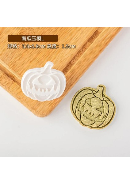 E2487-L Tarzı Dıy Cadılar Bayramı Balkabağı Çerez Kesici Bisküvi Kalıp Kabak Damga Fondan Kek Dekorasyon Kalıpları Cadılar Bayramı Partisi Için Pişirme Araçları (Yurt Dışından)