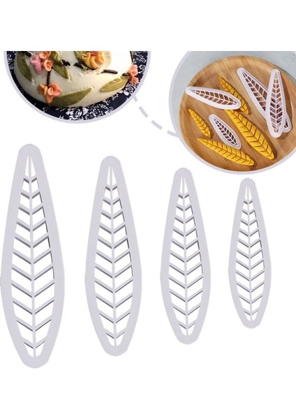 4 Adet Tarzı Et Yaratıcılık Şeftali Yaprağı Kesiciler Araçları Bisküvi Kesici Pişirme Kalıp Mutfak Ev Dıy Gıda Fondan Pişirme Kalıp Aracı (Yurt Dışından) fiyatları