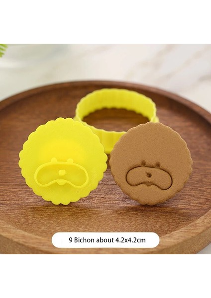 BT2009-YD032-9 Stili Pişirme Için Kalıp Sevimli Karikatür Köpek Bisküvi Kalıbı Kemik Teddy Ev 3D Stereo Presleme Pişirme Aracı Diy Kurabiye Kesici Kurabiye Kalıbı (Yurt Dışından)