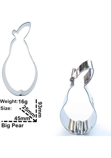 H411 ​​stili Elma, Muz, Limon, Ananas, Çeşitli Sebzeler Meyve Kurabiye Kesiciler, Pişirme Kalıpları, Pasta Süsleme Fondan Aletleri (Yurt Dışından)