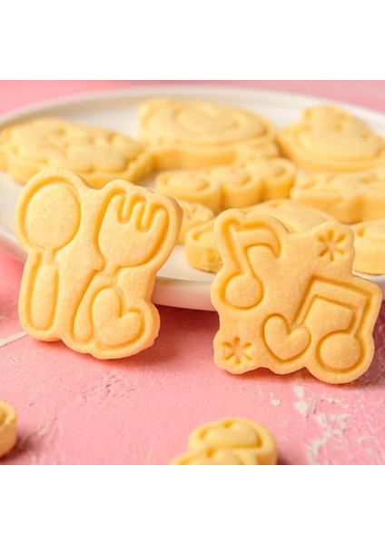 E2119 Stili Sevgililer Günü Karikatür Aşk Bisküvi Kalıbı Sevimli Yüz Sembolü Mini 3D Kurabiye Kalıbı Basın Damgası Fondan Kek Dekorasyon Pişirme Araçları (Yurt Dışından) fiyatları