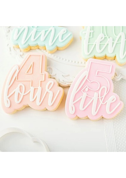 QA0166-YEDI Stili Akrilik Kabartmalı Kalıp Mutlu Doğum Günü Yıldönümü Fondan Şeker El Sanatları Kurabiye Kabartma Kesici Kek Dekorasyon Aracı (Yurt Dışından) modelleri