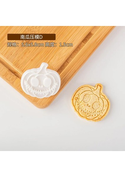 E2479-D Stili Dıy Cadılar Bayramı Balkabağı Çerez Kesici Bisküvi Kalıp Kabak Damga Fondan Kek Dekorasyon Kalıpları Cadılar Bayramı Partisi Için Pişirme Araçları (Yurt Dışından)