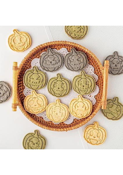 E2479-D Stili Dıy Cadılar Bayramı Balkabağı Çerez Kesici Bisküvi Kalıp Kabak Damga Fondan Kek Dekorasyon Kalıpları Cadılar Bayramı Partisi Için Pişirme Araçları (Yurt Dışından) fiyatları