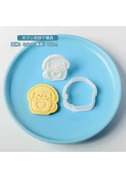E2137 Stili 3D Karikatür Hayvan Kurabiye Damgası Kalıp Sevimli Mini Köpek Çerez Kesici Kalıpları Sugarcraft Kek Fondan Dekorasyon Araçları Pişirme Kalıbı (Yurt Dışından)