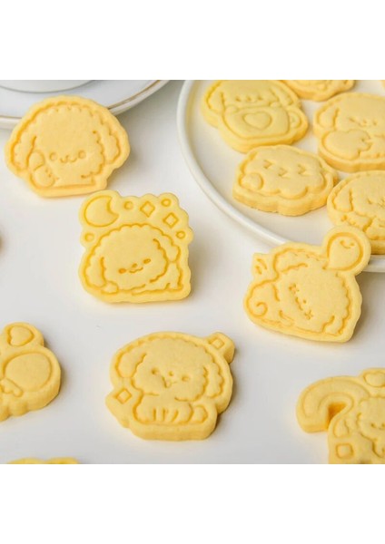 E2137 Stili 3D Karikatür Hayvan Kurabiye Damgası Kalıp Sevimli Mini Köpek Çerez Kesici Kalıpları Sugarcraft Kek Fondan Dekorasyon Araçları Pişirme Kalıbı (Yurt Dışından) fiyatları