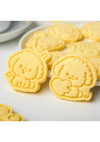 E2137 Stili 3D Karikatür Hayvan Kurabiye Damgası Kalıp Sevimli Mini Köpek Çerez Kesici Kalıpları Sugarcraft Kek Fondan Dekorasyon Araçları Pişirme Kalıbı (Yurt Dışından) indirimleri