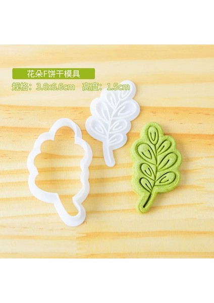 E1124-F Stili Çiçek Kurabiye Kalıbı Damga Bisküvi Kalıbı Kurabiye Kesici Kalıp Dıy Şeker Zanaat Dekorasyon Pasta Çiçek Kesici Fondan Pişirme Kalıbı (Yurt Dışından)