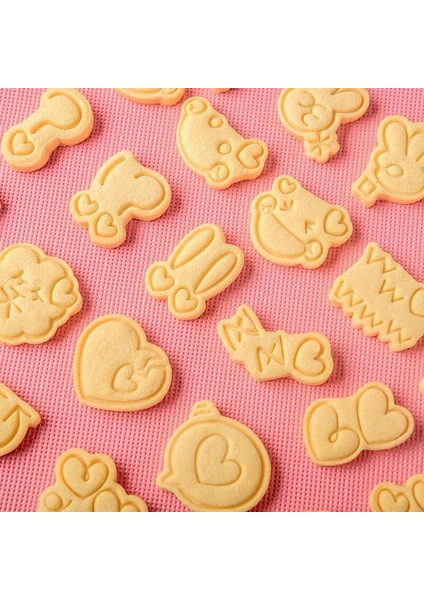 E2119 Stili Sevgililer Günü Karikatür Aşk Bisküvi Kalıbı Sevimli Yüz Sembolü Mini 3D Kurabiye Kalıbı Basın Damgası Fondan Kek Dekorasyon Pişirme Araçları (Yurt Dışından) fırsatları