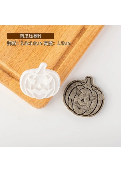 E2489-N Stili Dıy Cadılar Bayramı Balkabağı Çerez Kesici Bisküvi Kalıp Kabak Damga Fondan Kek Dekorasyon Kalıpları Cadılar Bayramı Partisi Için Pişirme Araçları (Yurt Dışından)