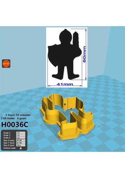 H0036C Stili Kalkan, Büyük Kılıç, Kale, Asker, Şövalye, Ateş Ejderhası, 3D Teknolojisi, Pasta Kurabiye Süsleme Fondan Kesici Aletler (Yurt Dışından)