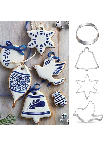 1x Çan Stili Atisserie Reposteria Barış Güvercini Kar Tanesi Metal Kurabiye Kesici Fondan Kek Dekor Pişirme Araçları Cupcake Yapıştır Bisküvi Kalıbı (Yurt Dışından) modelleri