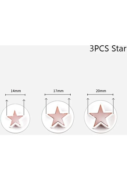 3 Adet Yıldız Stili 1 Takım Pentagram Yıldız Mühür Mutfak Aksesuarları Mini Yıldız Piston Kesici Bisküvi Kurabiye Kek Kalıbı Kesici Kek Dekorasyon Araçları (Yurt Dışından) fiyatları
