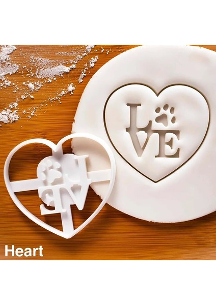 Yuvarlak Aşk Kalp Stili Kurabiye Şekillendirme Araçları Jestinizi Seviyorum Kurabiye Kalemtıraş Aşk Pişirme Araçları Sevgililer Günü Kurabiye Kalıbı Mutfak Malzemeleri (Yurt Dışından)