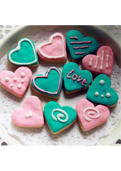 4 Adet Kalp Şekli Kurabiye Kesiciler Fondan Kek Dekorasyon Araçları Plastik Kalıp Sugarcraft Şeker Bisküvi Kalıp Mutfak Bakeware Araçları (Yurt Dışından) fiyatları