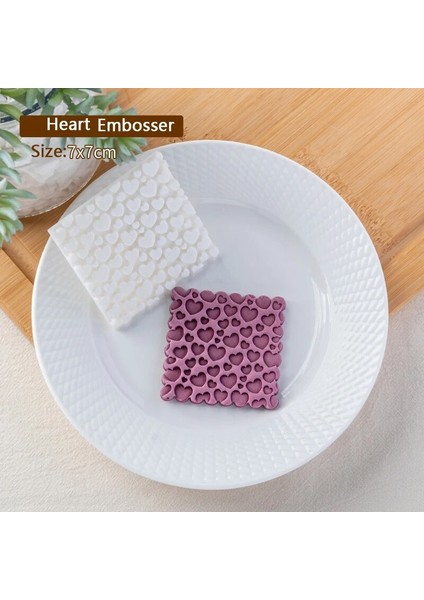 E2637-KALP Stili Geometrik Aşk Desen Sevgililer Günü Fondan Bisküvi Kalıbı Ingilizce Mektup 3D Kabartma Damga Düğün Doğum Günü Partisi Pişirme Aracı (Yurt Dışından)