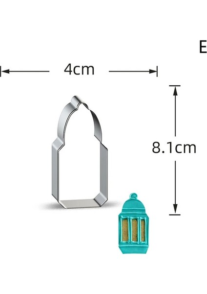 Erik Tarzı Eid Mubarak Bisküvi Kalıp Moonstarcamelchurch Çerez Kesiciler Dıy Kek Pişirme Mutfak Aletleri Ramazan Kareem Paslanmaz Çelik (Yurt Dışından)