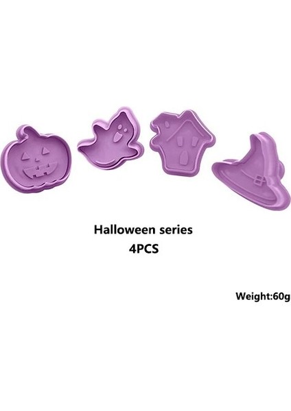 Cadılar Bayramı Serisi Tarzı Bisküvi Kalıp 3D Bisküvi Piston Kesici Pasta Dekorasyon Bahar Piston Dıy Kalıp Noel Pişirme Kalıp Pişirme Mutfak Aracı (Yurt Dışından)