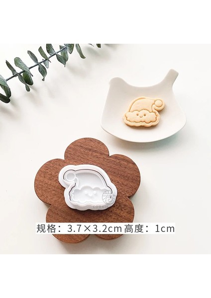 N Tarzı 1 Adet Sevimli Noel Bisküvi Kalıbı Çerez Kesici Damga Noel Desen Kardan Adam Zencefilli Kurabiye Adam Ağaçları 3D Plastik Kek Dekorasyon Araçları (Yurt Dışından) fırsatları