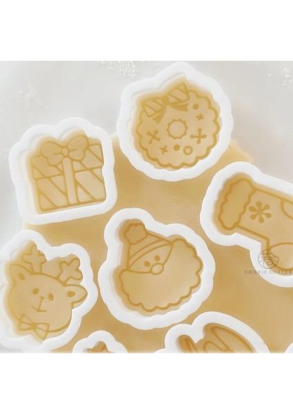 D Çorap Stili Ristmas 3D Bisküvi Kalıbı Çerez Kesici Sevimli Elk Çelenk Noel Baba Hediye Çorap Ağacı Preslenebilir Damgalı Kabartmalı Pişirme Kalıbı (Yurt Dışından) fırsatları