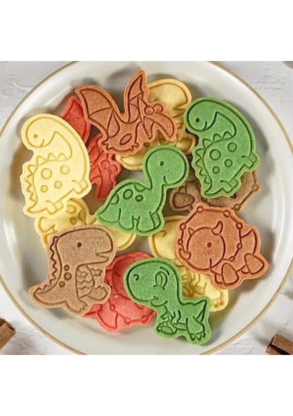 B Tarzı Dinozor Kurabiye Kesici Kalıp Dinozor Kalıpları Pişirmek Için Fondan Kek Kesiciler Zencefilli Kurabiye Dino Formları Kurabiye Kek Too N1G4 (Yurt Dışından)