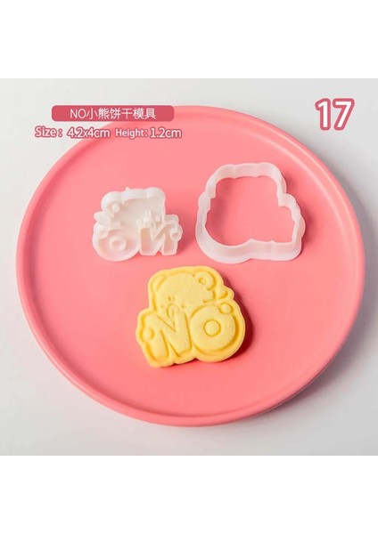No.17 Stili Artoon Sevimli Ayı Kurabiye Kesiciler Bisküvi Kalıbı Dıy Pişirme Kalıp Kek Dekorasyon Araçları (Yurt Dışından)