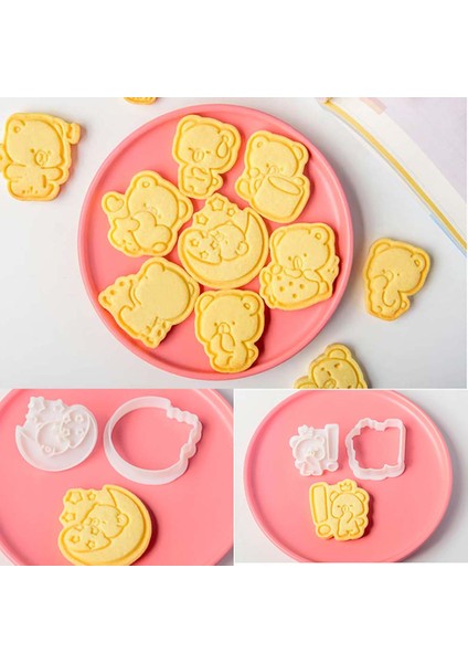 No.17 Stili Artoon Sevimli Ayı Kurabiye Kesiciler Bisküvi Kalıbı Dıy Pişirme Kalıp Kek Dekorasyon Araçları (Yurt Dışından) fiyatları