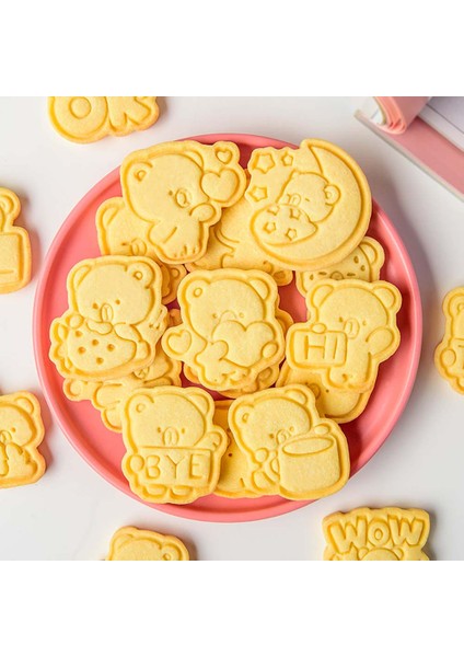 No.17 Stili Artoon Sevimli Ayı Kurabiye Kesiciler Bisküvi Kalıbı Dıy Pişirme Kalıp Kek Dekorasyon Araçları (Yurt Dışından) fırsatları