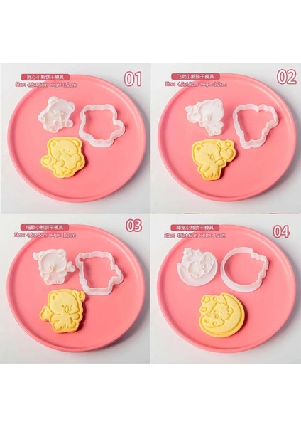 No.17 Stili Artoon Sevimli Ayı Kurabiye Kesiciler Bisküvi Kalıbı Dıy Pişirme Kalıp Kek Dekorasyon Araçları (Yurt Dışından) indirimleri