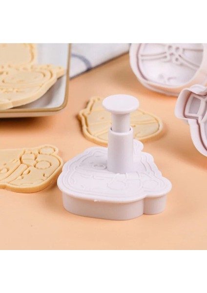 D Stili Et 3D Piston Çerez Kesici Çerez Çerez Damgası Fondan Çikolata Kalıp Kek Dekorasyon Araçları Bakeware (Yurt Dışından) indirimleri