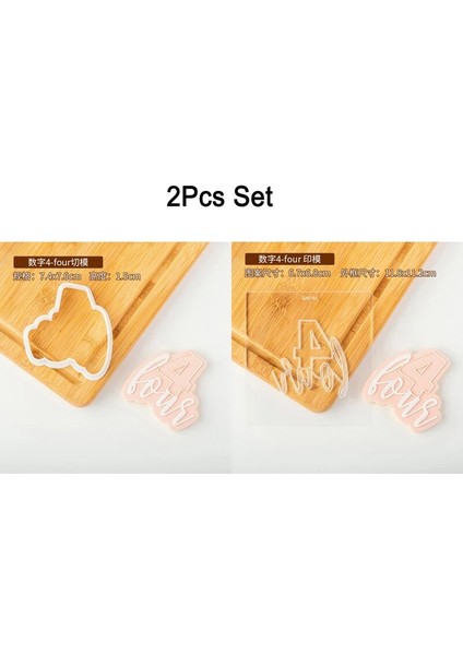 2 Adet Dört Stil Akrilik Kabartmalı Kalıp Mutlu Doğum Günü Yıldönümü Fondan Şeker El Sanatları Kurabiye Kabartma Kesici Kek Dekorasyon Aracı (Yurt Dışından)