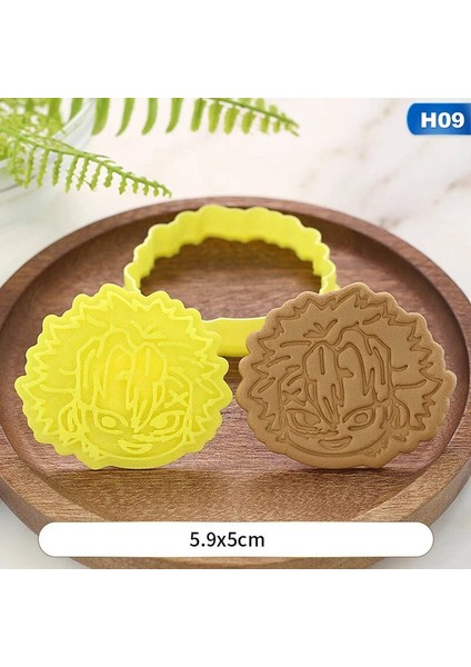 H09-RASTGELE Renk Stili Tyles Anime Demon Slayer 3D Damga Kurabiye Kalıbı Dıy Dekorasyon Pasta Kesici Fondan Pişirme Kalıp Aracı (Yurt Dışından) fiyatları
