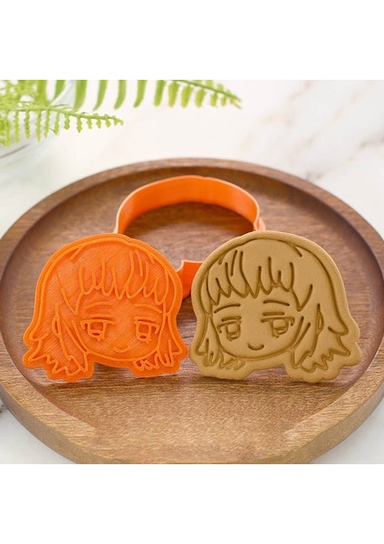 H09-RASTGELE Renk Stili Tyles Anime Demon Slayer 3D Damga Kurabiye Kalıbı Dıy Dekorasyon Pasta Kesici Fondan Pişirme Kalıp Aracı (Yurt Dışından) modelleri