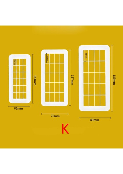 K Tarzı Et Geometrik Şekil Fondan Baskı Kalıbı Bisküvi Kalıbı Kek Çikolata Kalıbı Plastik Baskı Kek Araçları (Yurt Dışından)