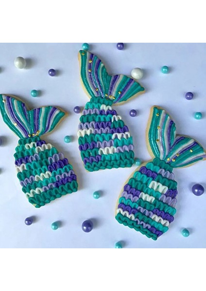 2 Adet Tarzı 1 Adet Denizkızı Kuyruğu Şekilli Çerez Kesici Bisküvi Kalıp Paslanmaz Çelik Fondan Kesiciler Dıy Pasta Pişirme Kek Dekorasyon Aracı (Yurt Dışından) modelleri