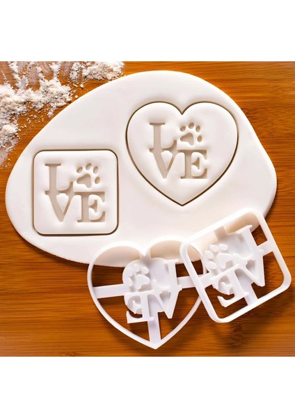 4 Yapraklı Yonca Stili Yeni Plastik Düğün Sevgililer Günü Kurabiye Kesici Fondan Kek Dekorasyon Kalıp Aşk Mektupları Buzlanma Bisküvi Kalıp Pişirme Araçları (Yurt Dışından) modelleri