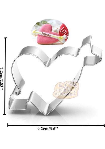 Açık Gri Tarzı 1 Adet Düğün Kalp Paslanmaz Çelik Çerez Kesici Pastane Emporte Parça Bisküvi Fondan Kek Dekor Araçları Bakeare Pastane (Yurt Dışından) fırsatları