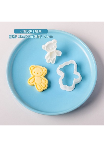 E2338-D Stili Dıy Ayı Kurabiye Kesici Bebek Doğum Günü Pastası Kurabiye Fondan Damga Beşik Kek Embosser Damga Kek Dekor Araçları Bebek Duş Için (Yurt Dışından)