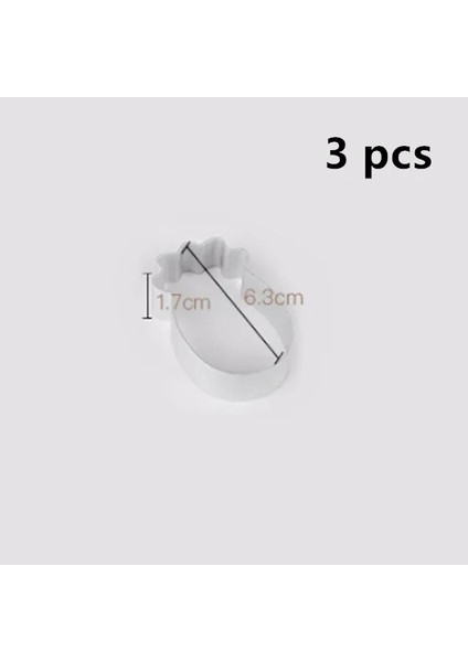 Ananas 3 Adet Tarzı Paslanmaz Çelik Çerez Kesici Seti Yuvarlak Şekil Kek Fondan Kalıp Taşınabilir Bisküvi Kalıbı Mutfak Alet Pişirme Aksesuarları (Yurt Dışından) fiyatları