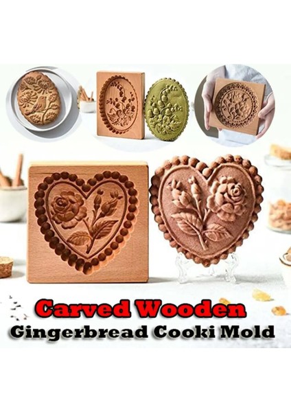 No.5 Tarzı Ahududu Aşk Kalp Bisküvi Fondan Kurabiye Kalıbı Oyma Kurabiye Kesici Kalıpları Ahşap Zencefilli Kurabiye Kalıbı (Yurt Dışından) modelleri