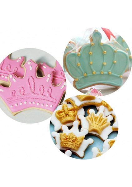 Taç Buzlanma Seti Damga Tatlı Kalıbı Paslanmaz Çelik Pişirme Fondan Gözleme Bisküvi Fudge Çikolata Çerez Kesici Mutfak Gereçleri (Yurt Dışından) modelleri