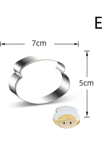 1 Adet E Tarzı 1 Adet Paslanmaz Çelik Bisküvi Kalıp Noel Kurabiye Kesici Tema Kar Tanesi Noel Baba Kek Bisküvi Zencefilli Kurabiye Kalıp Pişirme Aracı (Yurt Dışından)