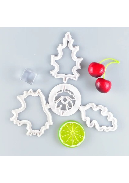 4pcs-07 Tarzı Birçok Yaprak Kalıp Çerez Kesici Çikolatalı Kek Kalıbı Fudge Pasta Pişirme Aletleri Kek Aracı Bisküvi Kalıbı Bitki Yaprak Kalıbı (Yurt Dışından) indirimleri