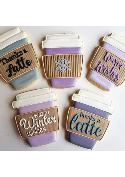 Kenıao Latte Kahve Fincanı Kurabiye Kesici x 9.6 cm - Anma Günü Bisküvi Fondan Ekmek Sandviç Kalıbı - Paslanmaz Çelik (Yurt Dışından) fırsatları