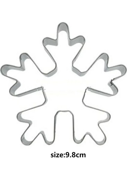 B-Gümüş Tarzı Ristmas Çerez Şekli Paslanmaz Çelik Çerez Kesici Dıy Bisküvi Kalıp Tatlı Bakeware Kek Için Pişirme Araçları (Yurt Dışından)