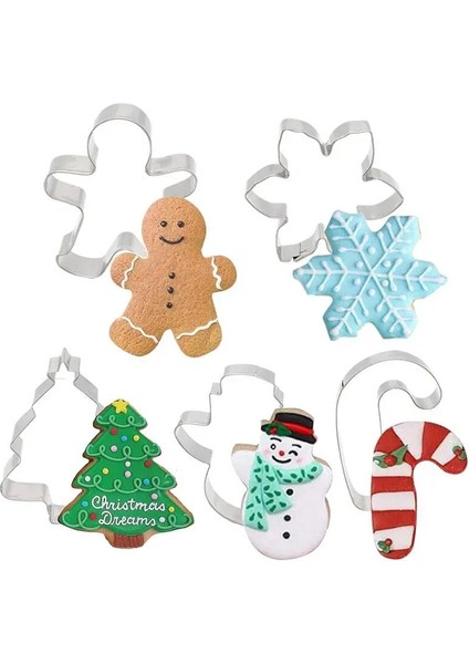 B-Gümüş Tarzı Ristmas Çerez Şekli Paslanmaz Çelik Çerez Kesici Dıy Bisküvi Kalıp Tatlı Bakeware Kek Için Pişirme Araçları (Yurt Dışından) fiyatları
