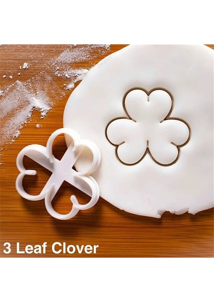 3 Yapraklı Yonca Stili Yeni Plastik Düğün Sevgililer Günü Kurabiye Kesici Fondan Kek Dekorasyon Kalıp Aşk Mektupları Buzlanma Bisküvi Kalıp Pişirme Araçları (Yurt Dışından)